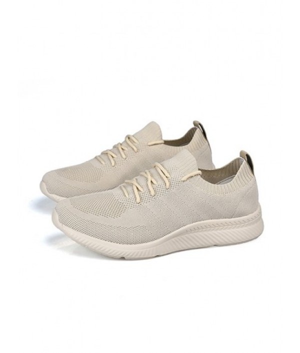 Simple Style Breathable Lace-up Sneakers