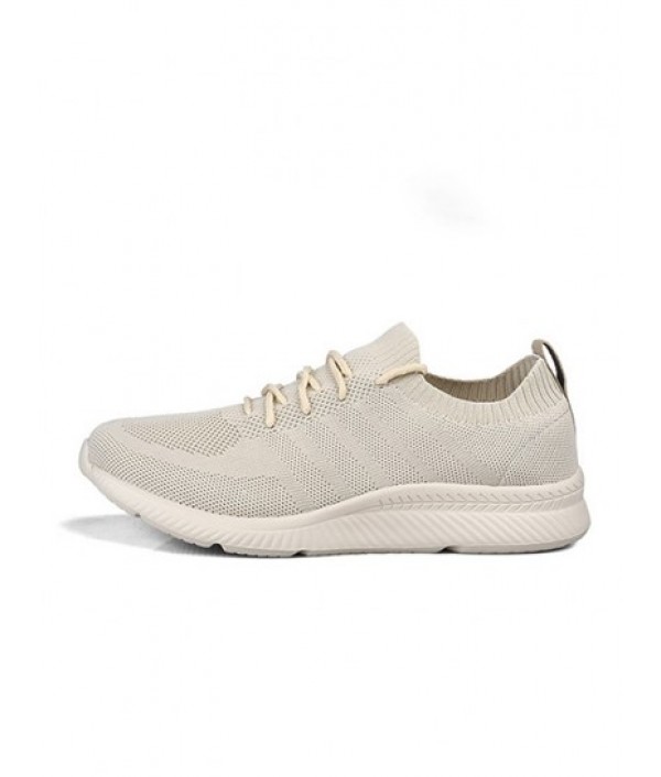 Simple Style Breathable Lace-up Sneakers