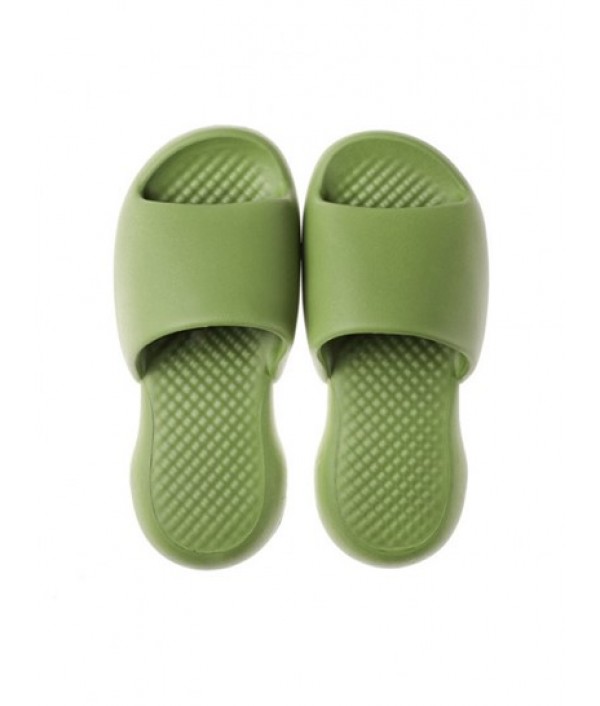 Solid Color Anti-skidding Thick Platform Bath Slippers