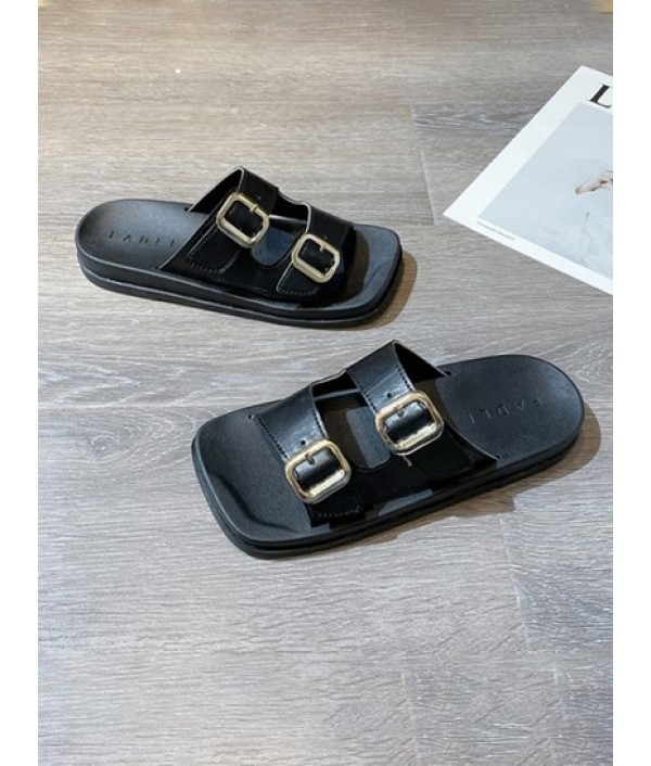 Roman Style Double Buckle Sandals