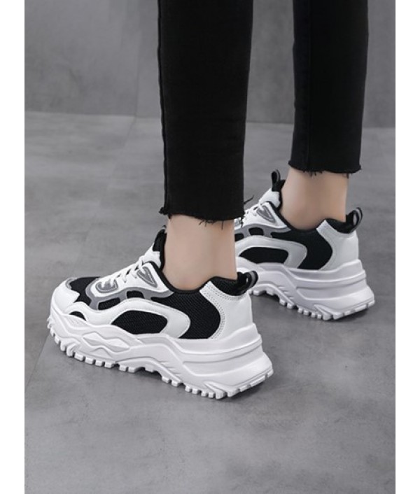 Chunky Sole Breathable Clunky Shoes
