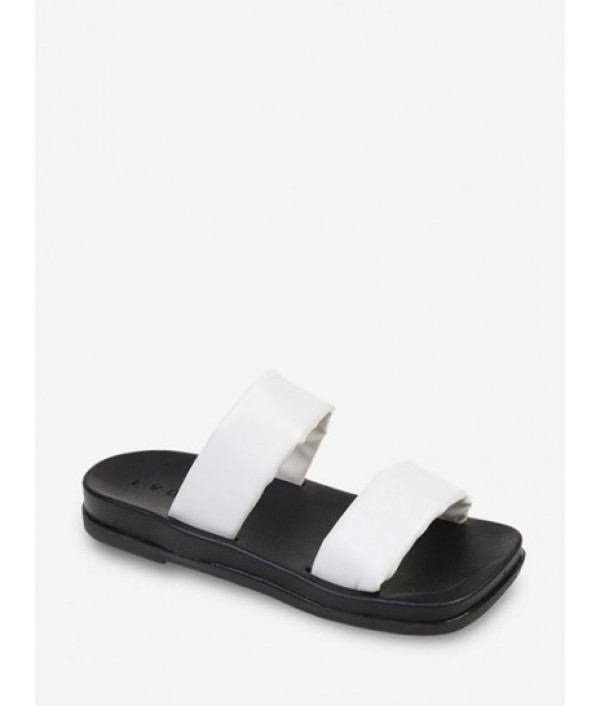 Thick Bottom Wide Strip Non-slip Sandals